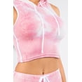 thumbnail image 4 of Two-Piece Tie Dye Cropped Hoodie  Shorts Set, 4 of 6