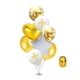 thumbnail image 3 of 8 Uds Globos De Pascua Suministros De Fiesta Látex Para Bautismo Hogar Religioso Oro Sunnimix globos de látex impresos de 12 pulgadas, 3 of 8