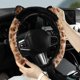 thumbnail image 5 of Cubierta Del Volante Cubierta Del Volante Del Coche de Poliéster 34-39cm de Diámetro Invierno Calor Elástico Del Oído Del Gato Cubierta Del Volante Del Coche, 5 of 6