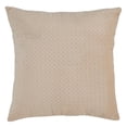 thumbnail image 2 of Fennco Styles Pinsonic Velvet Decorative Throw Pillow 18" W x 18" L - Natural Square Cushion for Home, Couch, Bedroom, Living Room and Office Décor, 2 of 3