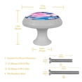 thumbnail image 5 of Flamingo Fluorescent Drawer Pulls with Screws - Round 4-Pack - Glow-in-the-Dark Knobs - Suitable for Cabinets, Wardrobes, Dressers - Furniture Decor - Door Handles, Drawer Hardware, 5 of 6