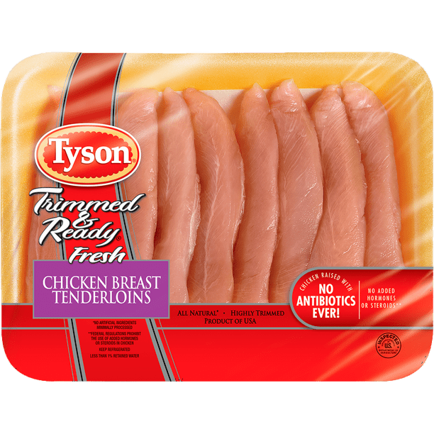 Tyson® Trimmed & Ready® All Natural* Chicken Breast Tenderloins, 1.0