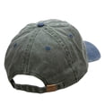 thumbnail image 4 of Happy Camper Embroidered Pigment Dyed Wash Caps - Olive Navy OSFM, 4 of 5