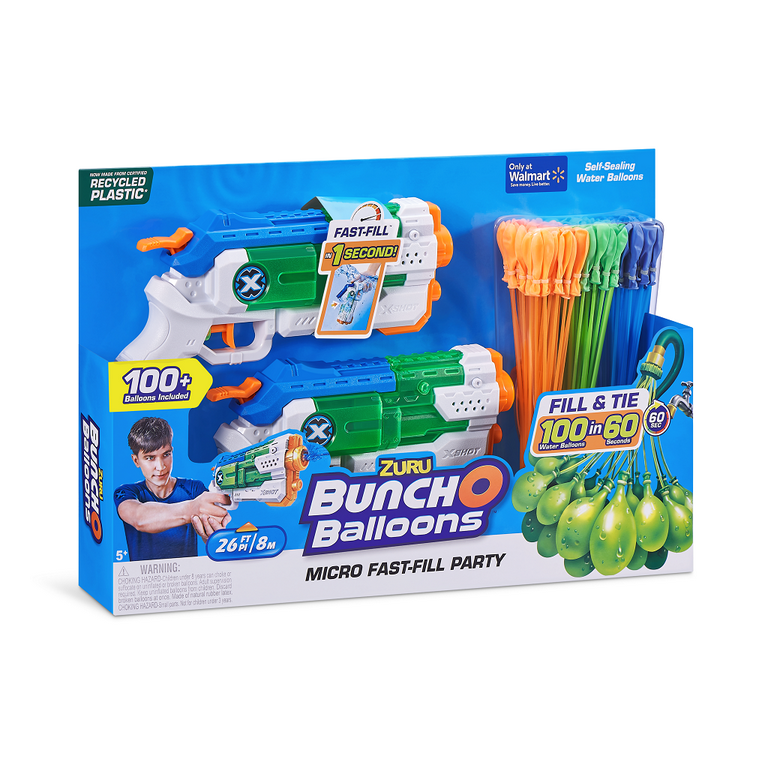Bunch O Balloons Water Warfare Fast-Fill Blaster Block Party Pack by ZURU