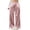 Pink, variant on Guluxicc Women's Satin Pants with Pockets Trendy Elastic Waist Long Wide Leg Trousers for Everyday Wear Summer Casual Outfits