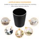 thumbnail image 3 of Moluckfu 2Ud Basura Plástico Negro Para Ideal En Oficinas Y Lavanderías, 3 of 8