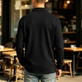 thumbnail image 5 of Long Sleeve Polo Shirts for Men Classic Casual Golf Shirt Button Collar Travel Shirt Regular Fit Polo Tee with Pocket with Pocket, 5 of 6