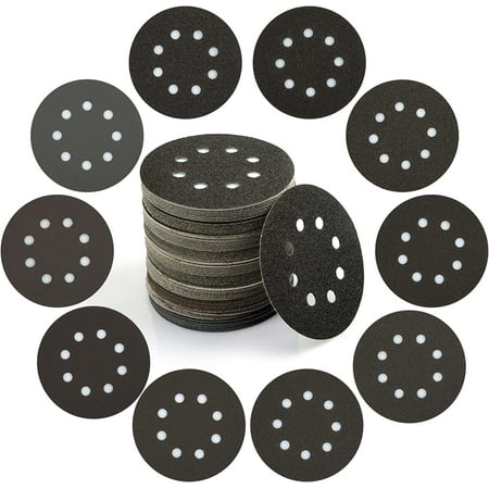 

100PCS 5 Inch Sanding Discs 40 60 80 100 120 180 240 320 400 600 Grits for Random Orbital Sander Hook and Loop Sanding Discs