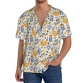 thumbnail image 1 of Fotbe Funny Chicken Camisa Estampada de Manga Corta para Hombre, Casual de Verano, Estilo Playero, Sin Arrugas-3X-Large, 1 of 5