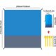 thumbnail image 2 of Anti Sand Beach Blanket Waterproof Beach Mat 210 x 200 cm 4 Fixing Corners Beach Mat Mat for Beach Travel Camping Hiking Picnic Vacation, 2 of 5