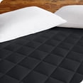 thumbnail image 3 of Bare Home Protège-Matelas Matelassé - Surmatelas Rafraîchissant - Housse Ajustée à Poche Profonde - Grand Lit, Noir, 3 of 7