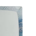 thumbnail image 2 of Ambesonne Urban Fitted Sheet, Manhattan USA Aerial View, Twin XL Size, Pale Blue Grey, 2 of 2