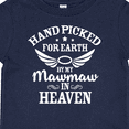 thumbnail image 4 of Inktastic Handpicked for Earth by My Mawmaw in Heaven with Angel Wings Boys or Girls Baby T-Shirt, 4 of 5
