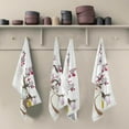 thumbnail image 2 of Spring Rabbit Magnolia Tree Kitchen Tea Towels Set of 1 Absorbent Hand Dish Towels, Easter Eggs Dishcloths Lint-Free 18x28 Inch Fast Drying for Cooking Baking Home Clean, 2 of 7