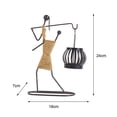 thumbnail image 3 of DOLITY Abstract Character Girl Lantern Sculpture Candle Holder for Holidays Parties C, 3 of 9