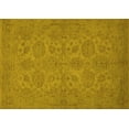 thumbnail image 1 of Ahgly Company Machine Washable Indoor Rectangle Oriental Yellow Traditional Area Rugs, 7' x 10', 1 of 4