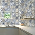 thumbnail image 2 of Walplus Peel and Stick Backsplash Iceberg Azulejo Victorian Mix Wall Tile Decals 48 Pcs 6" x 6", 2 of 5