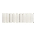 thumbnail image 3 of Pemberly Row Banc d'Accent Rembourré 52 Pouces en Boucle Blanc Ivoire, 3 of 10