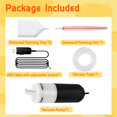 thumbnail image 6 of Electric Vacuum Diamond Art Pen with Adjustable Suction, Diamond Art Painting Pen Without Wax, Diamond Art Painting Pen,1 * Diamond Art Brush 1 * Tube 1 * English instruction manual,Gold, 6 of 6