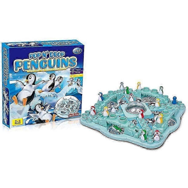 Pop 'n Drop Penguins Family Board Game - Fun Dice Competition for Kids and Adults
