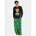 thumbnail image 2 of Dr. Seuss Merry Grinchmas Matching Family Pajama Set, 2-Piece, Men's, 2 of 9