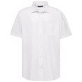 thumbnail image 1 of Nautica mens School Uniform Short Sleeve Performance Oxford Button-down Button Down Shirt, White, Medium US, 1 of 2