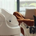thumbnail image 3 of Fresh Whisker Open Top Self-Cleaning Automatic Cat Litter Box with Easy Waste Disposal, White, 3 of 4