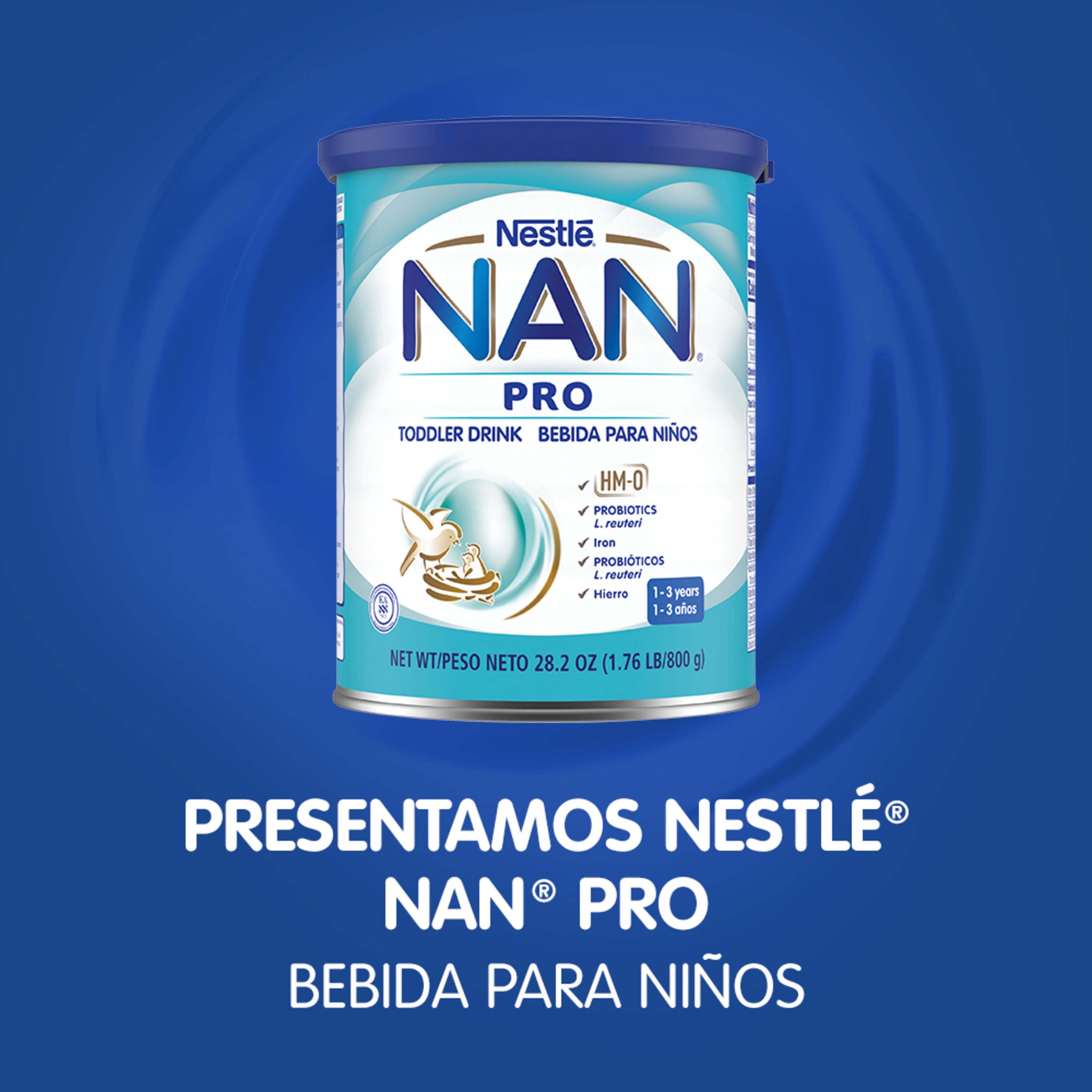 NAN Pro Toddler Drink HMO 28.2oz Canister