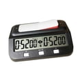 thumbnail image 2 of Reloj de ajedrez, temporizador digital de ajedrez, función de memoria, reloj de ajedrez portátil digital Negro, 2 of 9