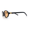 thumbnail image 6 of Retro Vintage Vibe Oval Hipster Boho Fashion Plastic Sunglasses Black - Orange, 6 of 8