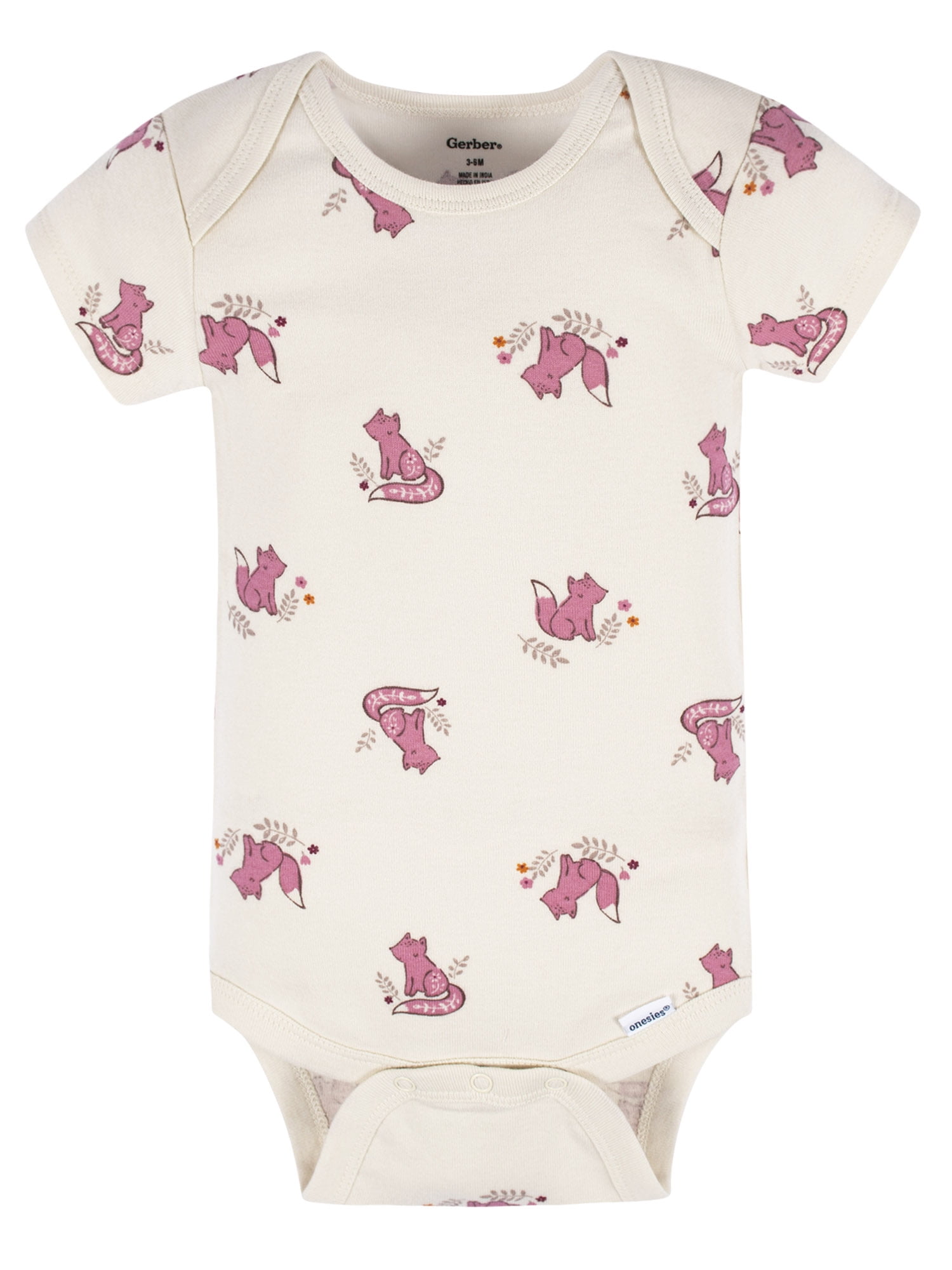 Gerber Baby Girl Bodysuit, 3-Pack, Sizes Preemie -12 Months