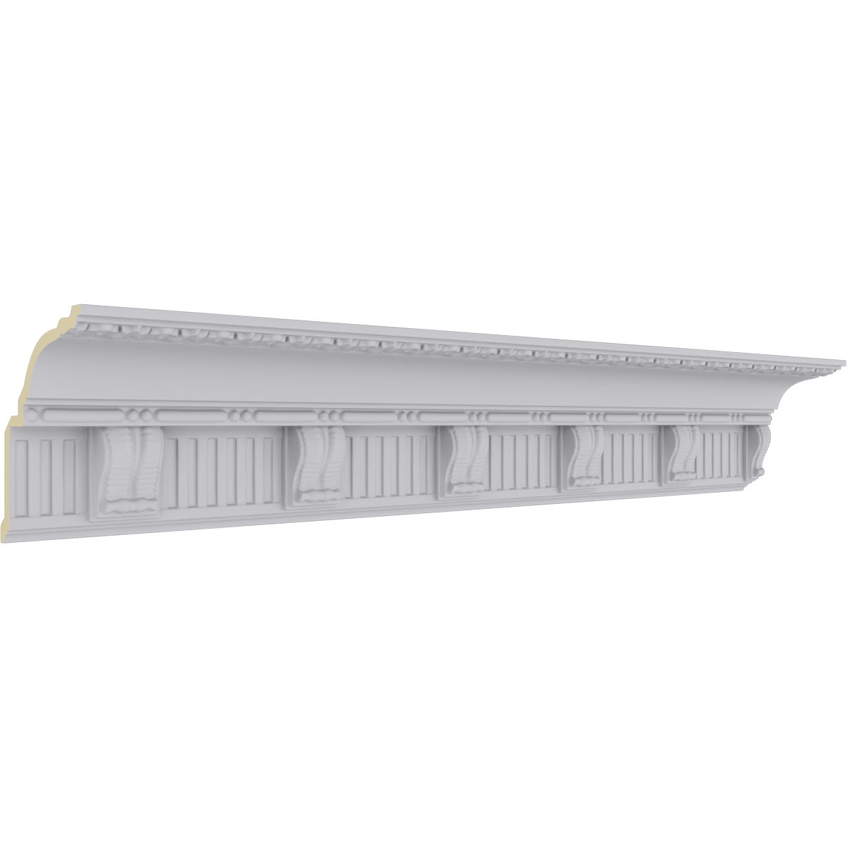 6 1/8"H x 5 3/8"P x 8 1/8"F x 94 1/2"L, (6 1/4" Repeat), Crendon Crown Moulding