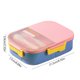 thumbnail image 3 of Fiambrera Bento de 1250 ml para niños y adultos | Recipiente hermético para microondas | Caja multicompartimento para preparar comidas | Incluye 1 fiambrera en rosa, azul o verde, 3 of 6