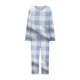 thumbnail image 4 of Puntoco Conjunto de capris de manga larga a cuadros con cuello redondo de dos piezas para mujer Puntoco Puntoco-755, 4 of 5