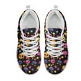 thumbnail image 2 of chaqlin Skull Sneakers for Women Men Size 5.5 Breathable Lace Up Running Mesh Shoes Mushroom Low Top Walking Shoes Outdoor Slip on Training Flats, 2 of 7