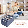 thumbnail image 4 of 2 uds organizador de ropa de guardarropa 6 rejillas divisor de almacenamiento para pantalones (gris) Ndcxsfigh Libre de BPA, 4 of 4