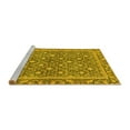 thumbnail image 2 of Ahgly Company Machine Washable Indoor Rectangle Abstract Yellow Modern Area Rugs, 8' x 10', 2 of 4