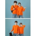 thumbnail image 4 of Chandail Mince d'Automne Uni à Col Rond, Coupe Ample - Noir, G, 4 of 5
