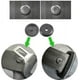 thumbnail image 2 of 4 botones de parada universales de plástico para cinturón de seguridad., 2 of 5