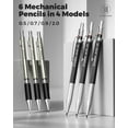 thumbnail image 5 of STAGEEK Mechanical Pencil Set with Case 34 Count, Drawing Pencils 0.5, 0.7, 0.9MM & 3PCS 2MM Sketching Pencils with 384PCS Lead Refills (6B 4B 2B HB 2H 4H Color) for Artist Drafting Drawing Writing, 5 of 9
