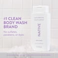 thumbnail image 4 of (6 pack) Native Body Wash, Lilac & White Tea, Sulfate Free, for Women & Men, 18 fl oz, 4 of 15
