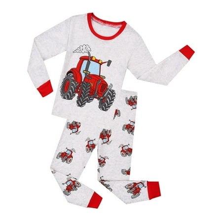 

Yuanyu Kids Boys Pajamas Set Teenager Tee and Bottom Sleepwear Printing Pants Loungewear Sets for 3-13 Years