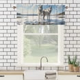 thumbnail image 3 of Winter Wolf Curtain Valances Wildlife Lake Forest Snow Nature Scenery Window Treatment Valance Curtains for Bathroom 54 by 18 in, 1 Panel, 3 of 6