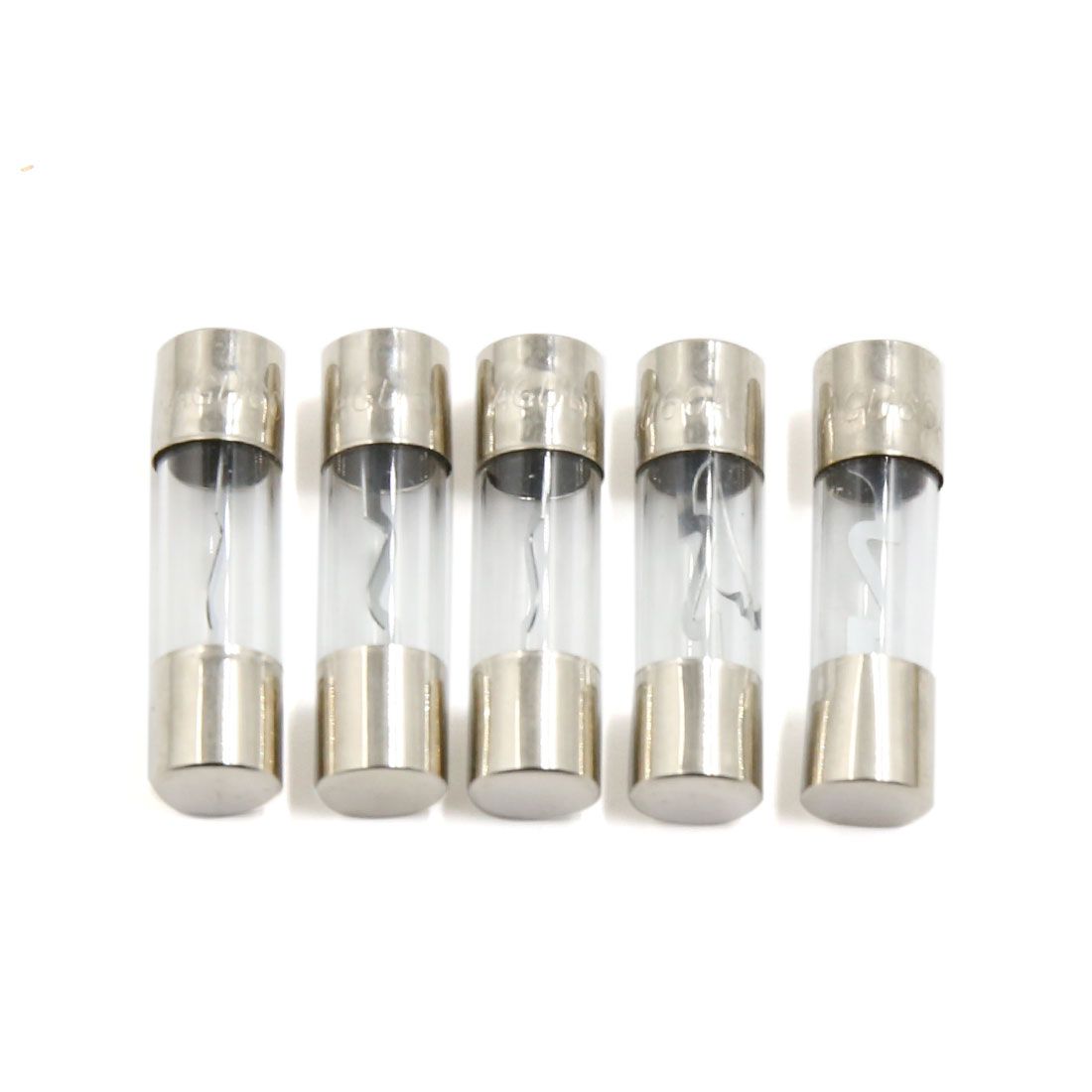5Pcs 60A 10mm x 37mm AGU Glass Tube Fuse for Car Audio Stereo