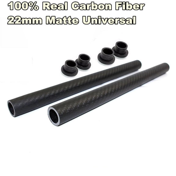 Carbon Fiber 7/8" Clip On Handlebars 22mm Handle Bar For Motorcycle Racing Sport