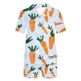 thumbnail image 3 of Jamicy Pyjama Mode Femme Mode Décontractée Imprimé T-Shirt à Manches Courtes à Col à Revers avec Short Ample Confortable Ensemble de Pyjama pour la Maison, 3 of 4