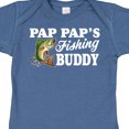thumbnail image 4 of Inktastic Pap Pap's Fishing Buddy with White Text Boys Baby Bodysuit, 4 of 5