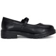 thumbnail image 4 of Chariot & Co: Anita-IIS - Girls' Mary Jane Lug Sole Heeled Loafers with Adjtable Buckle for School or Cosplay (Black Pu, 13), 4 of 6