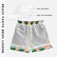 thumbnail image 3 of FORMRS Boys Swim Trunks Quick Dry Mesh Liner Boardshorts Sizes XS-XL, Green Checkered Daisy, 3 of 7