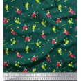 thumbnail image 1 of Soimoi Polyester Crepe Fabric Straw & Juice Beverages Printed Fabric 1 Yard 52 Inch Wide, 1 of 3